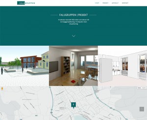 Responsive webbplats för Falugruppen Arkitektkontor